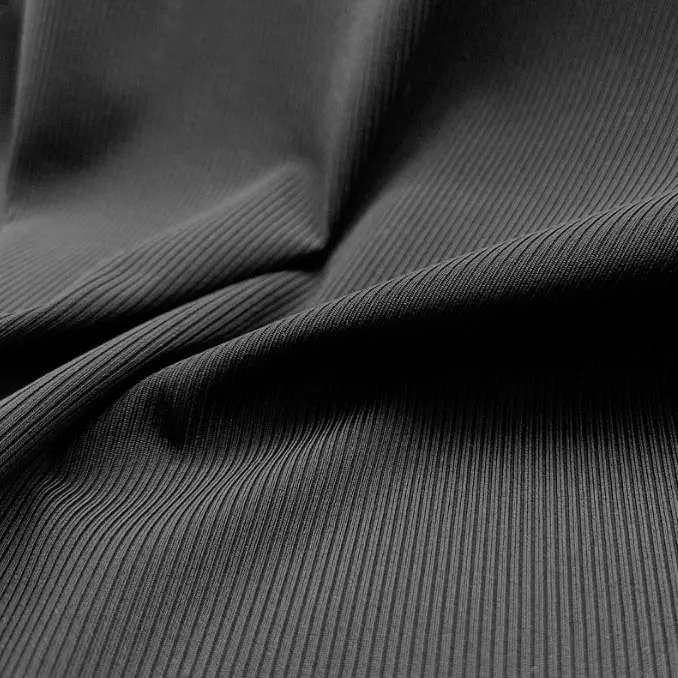 Ammonia ice silk rib fabric quick drying sports T-shirt fabric knitted nylon high elastic double sided jacquard thread fabric (6).jpg
